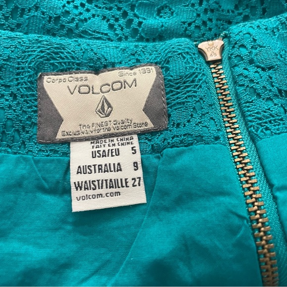 NWT volcom teal skirt - Picture 5 of 6